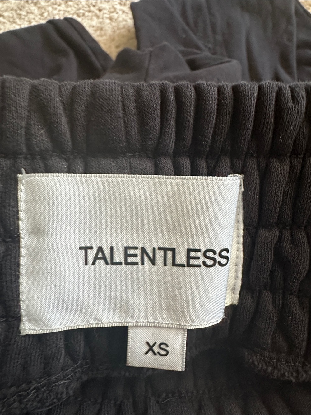 TALENTLESS Black Elastic-Waist Wide Leg Pants - Picture 2 of 4